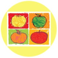 Logo in yellow circle