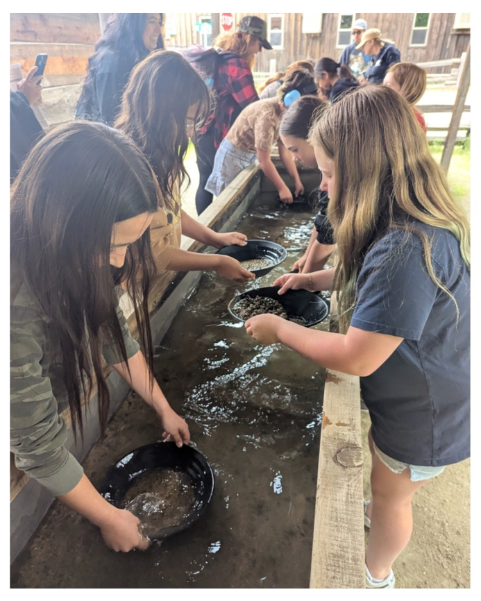 Kids gold panning Kids gold panning